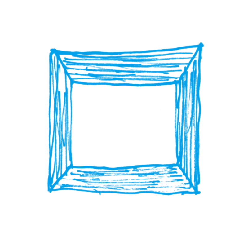 Blue Sketch Frame
