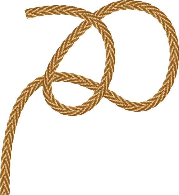 Brown Rope with Knot