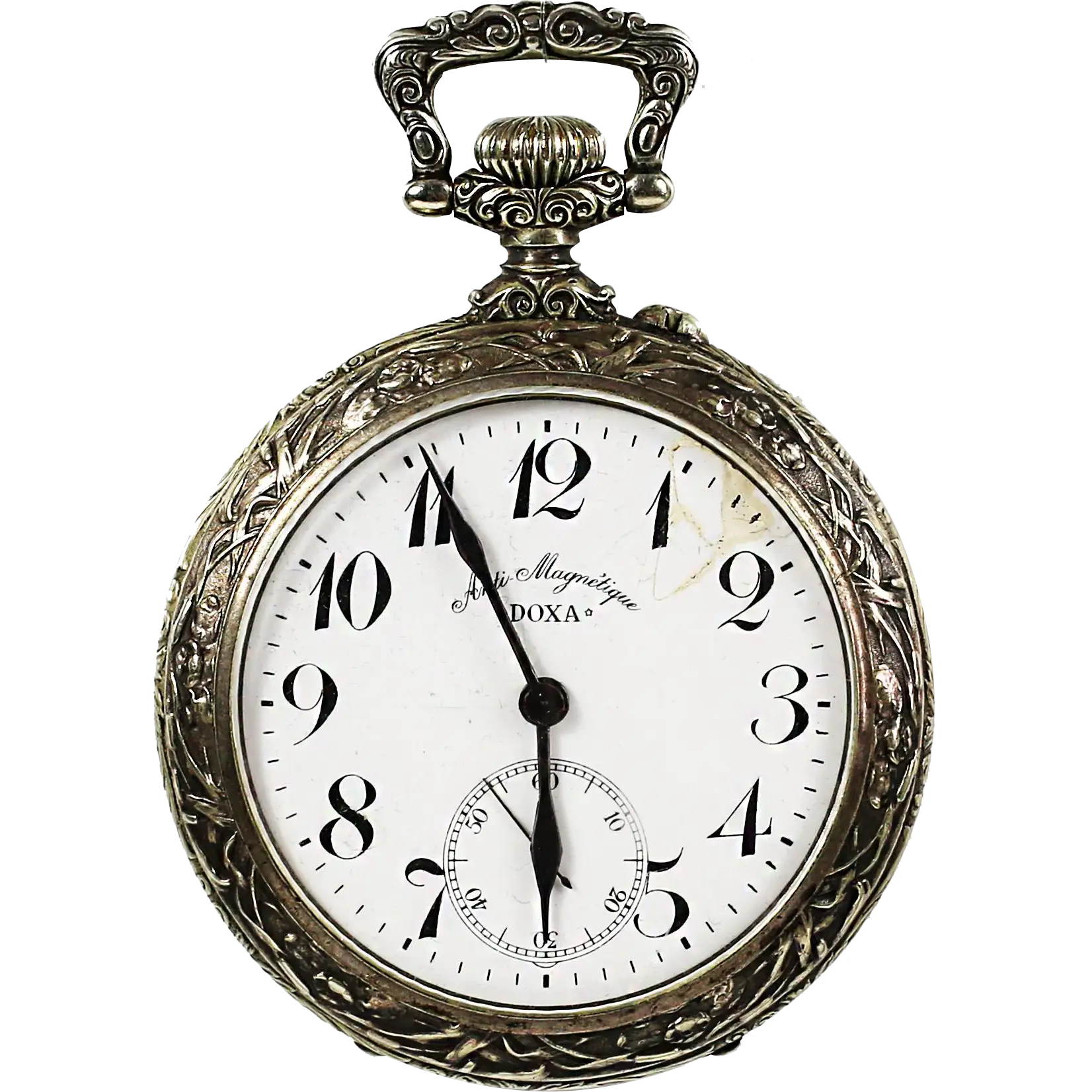 Antique Pocket Watch with Ornate Design