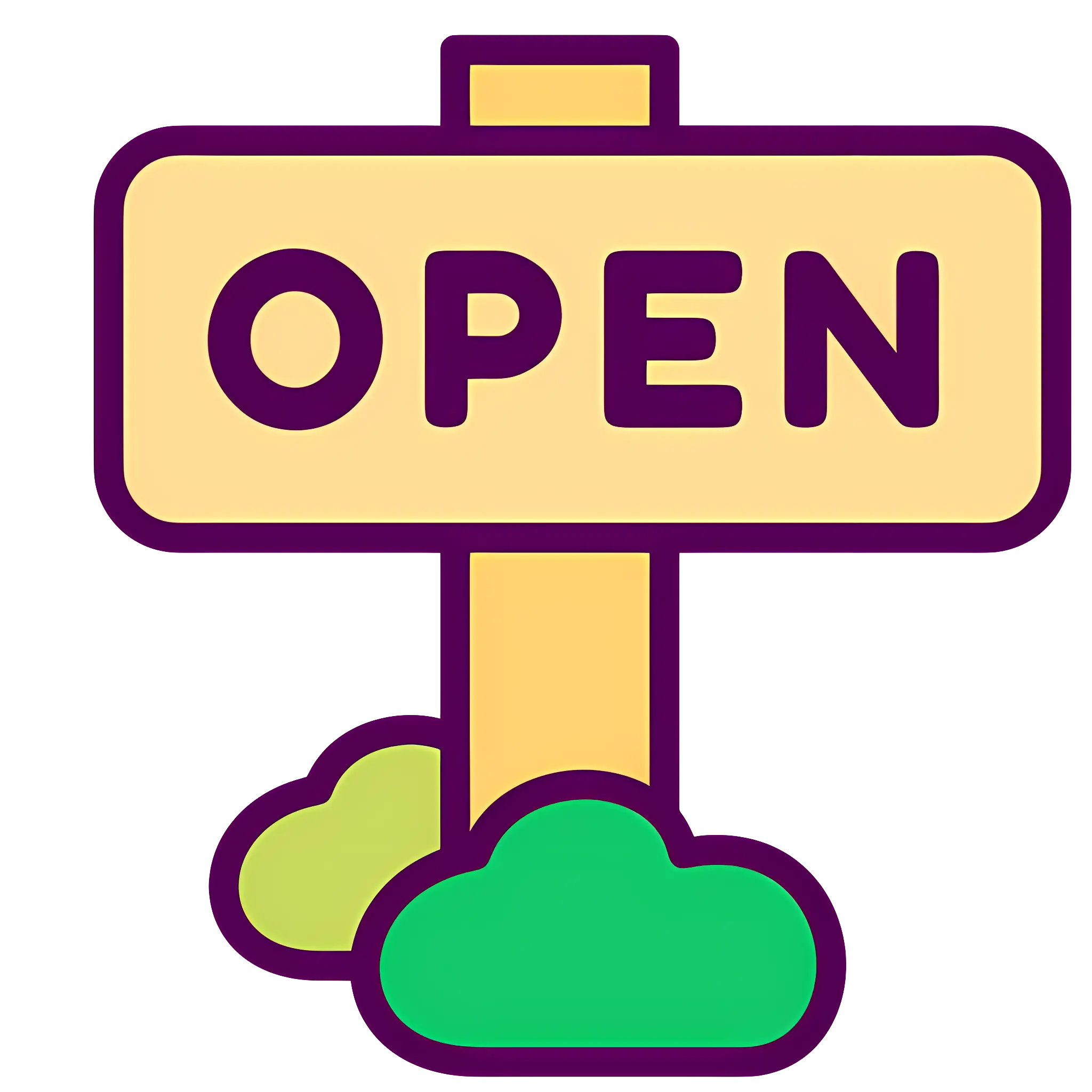 Open Sign Icon