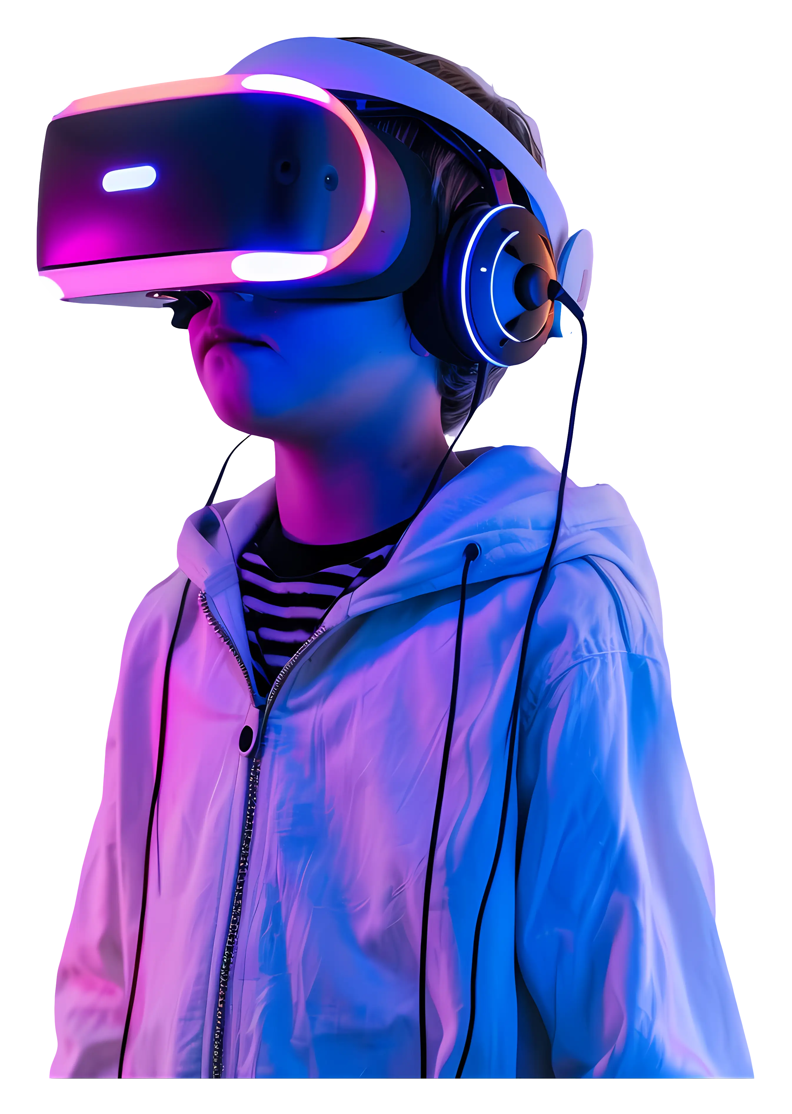 Boy with VR Headset