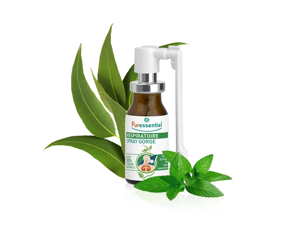 Herbal Spray Bottle with Green Leaves