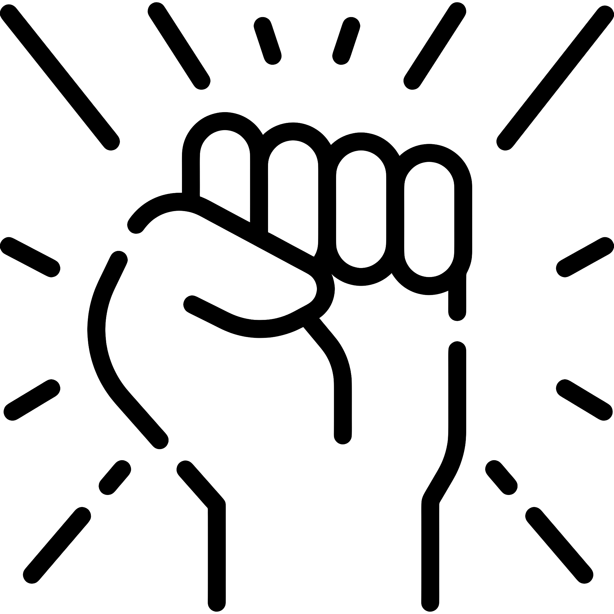 Powerful Raised Fist Symbol