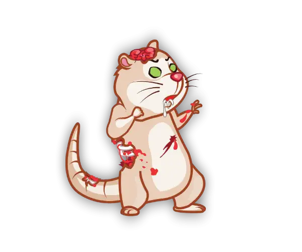 Injured Cartoon Animal Character