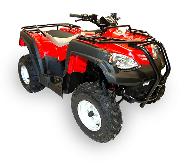 Red ATV for Off-Road Adventures Illustration
