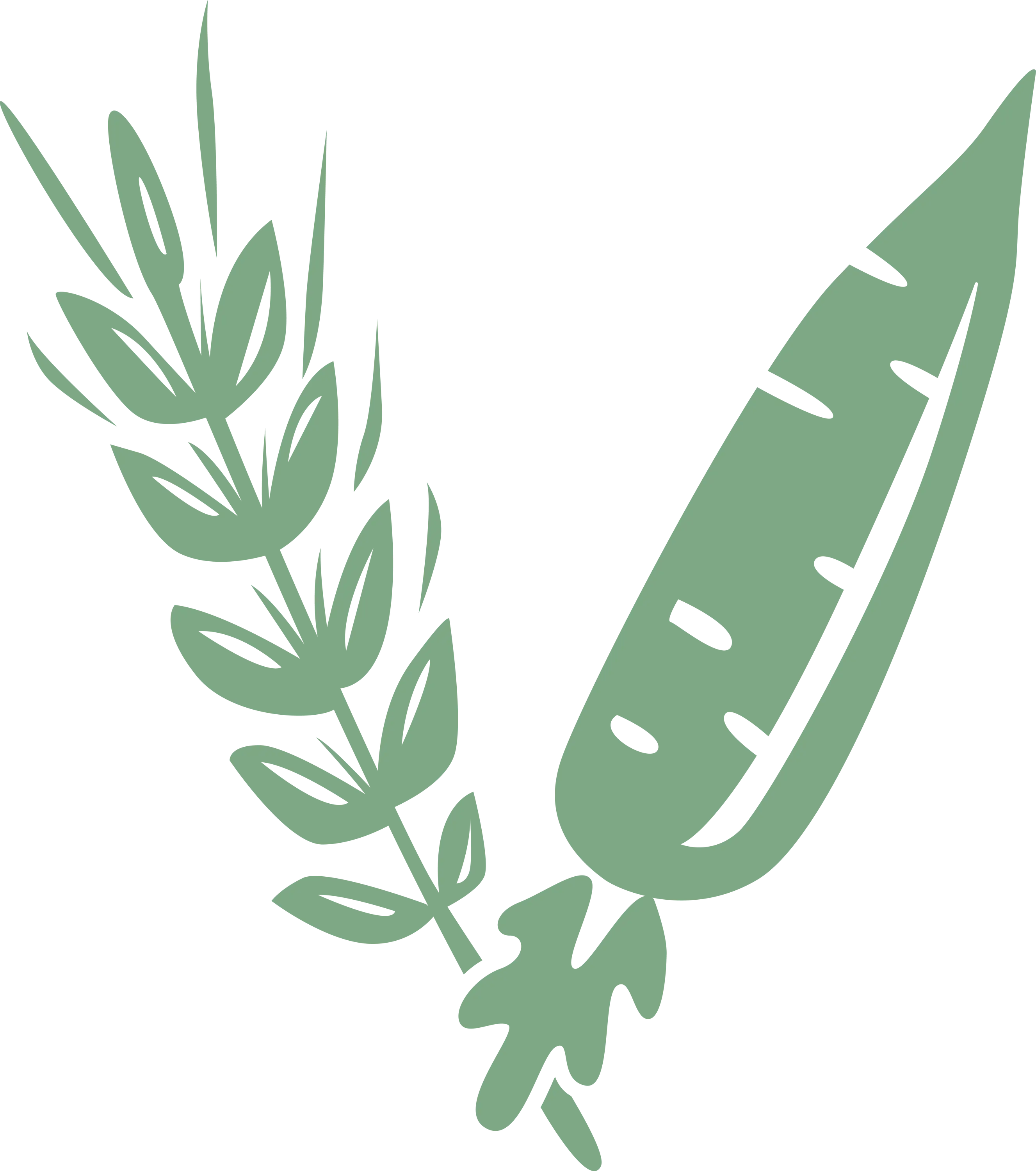 Green Wheat and Carrot Vector Illustration