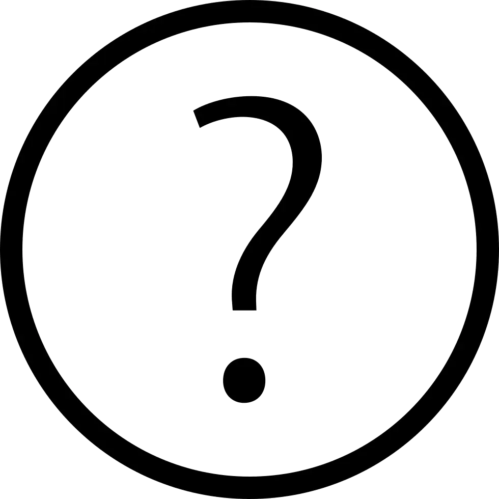 Black Circle Question Mark Icon