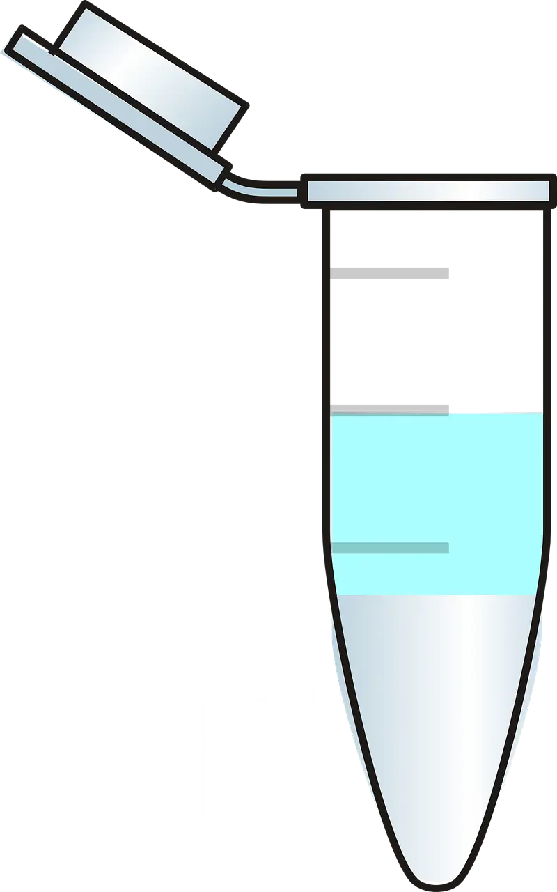 Microcentrifuge Tube with Liquid Sample