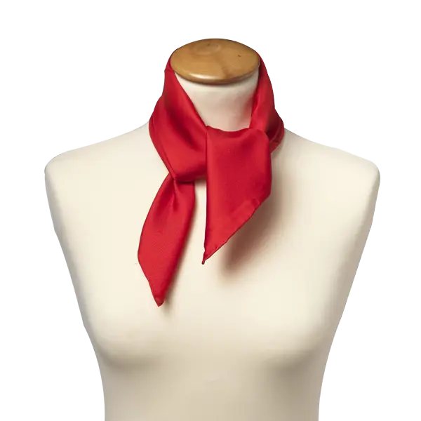 Red Scarf on Mannequin