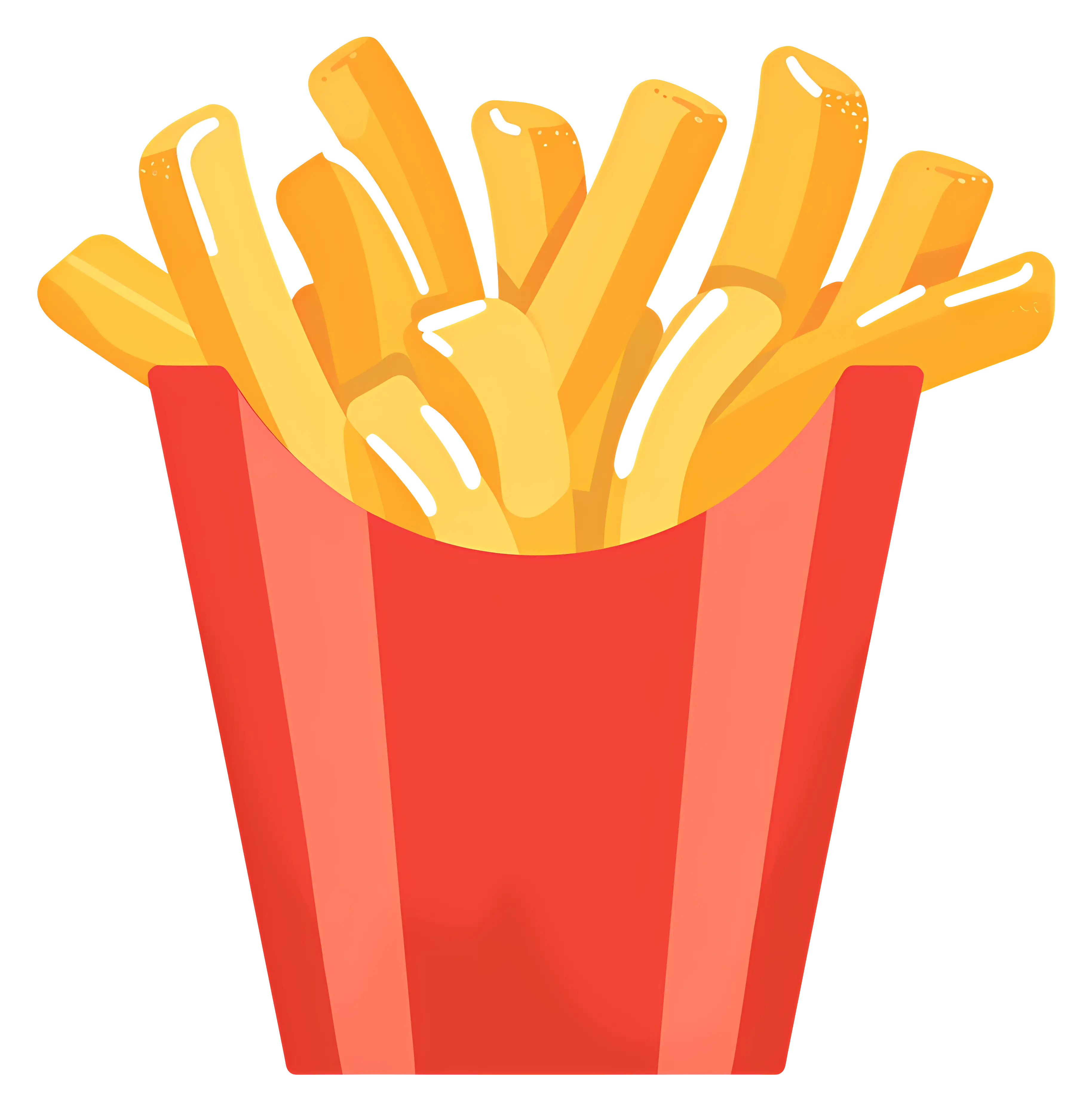 French Fries in Red Container