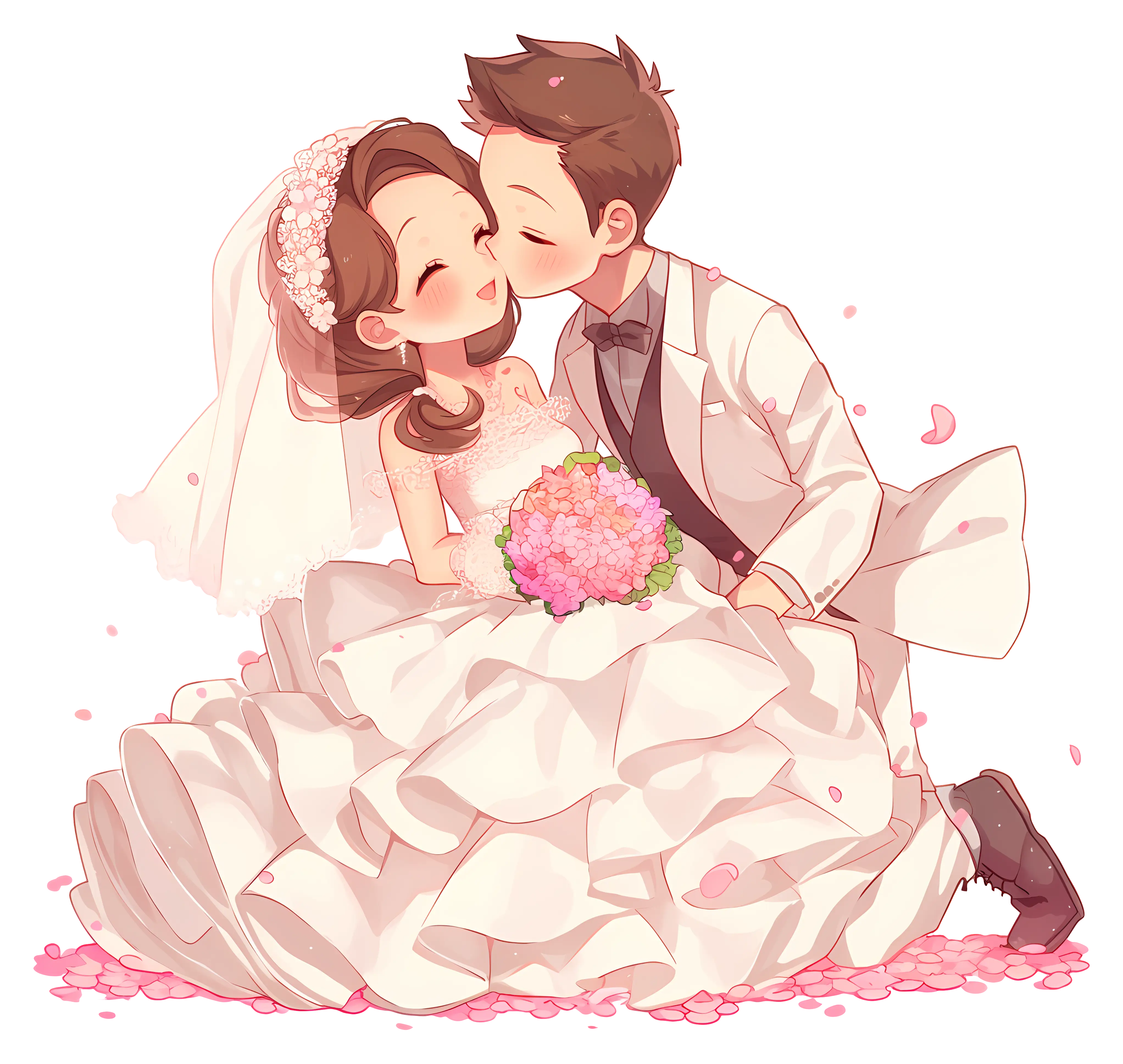 Romantic Wedding Couple