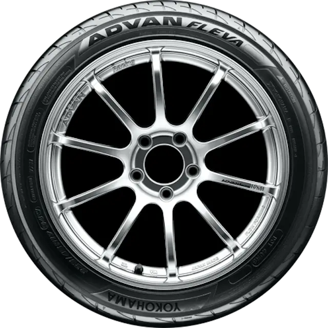 Car Tire with Alloy Wheel Design