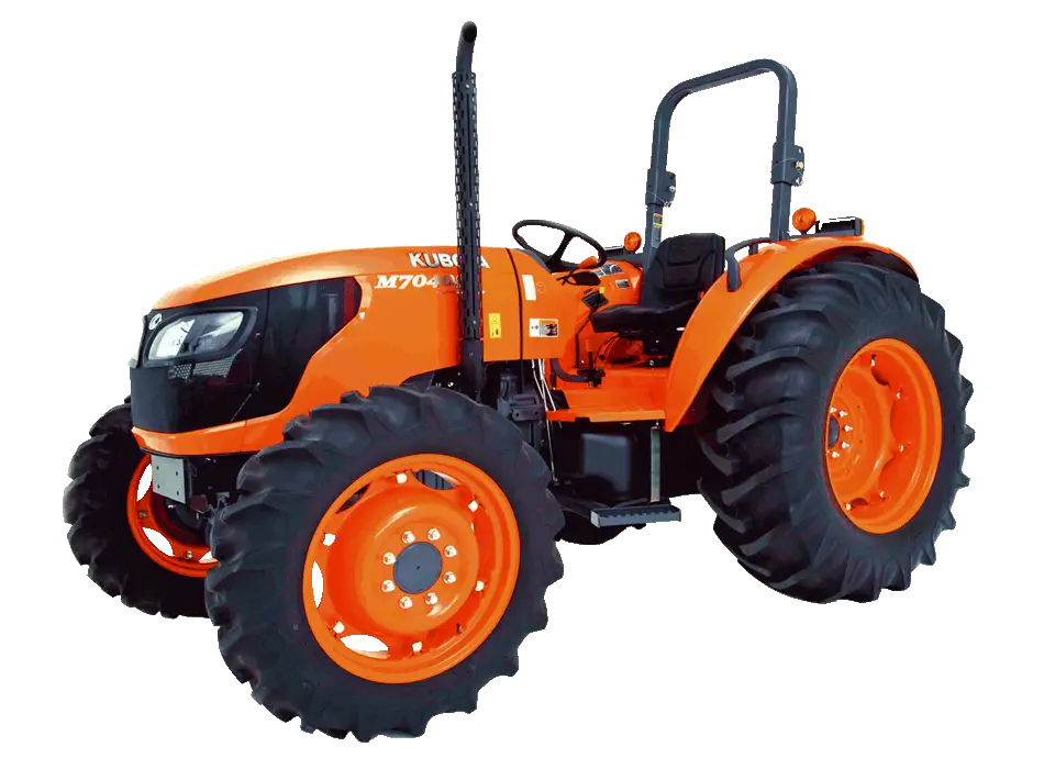 Orange Tractor for Agricultural Use