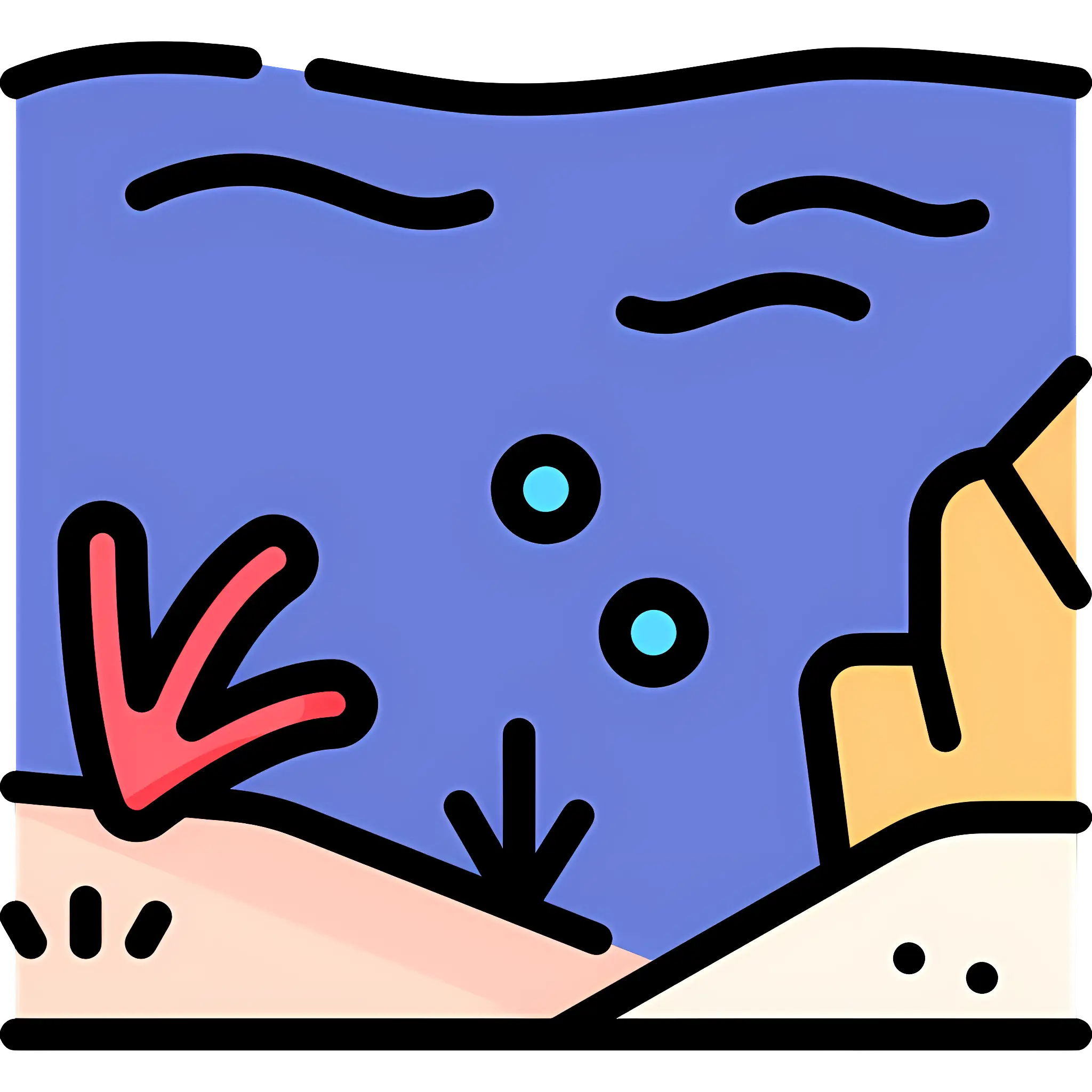 Underwater Scene Illustration