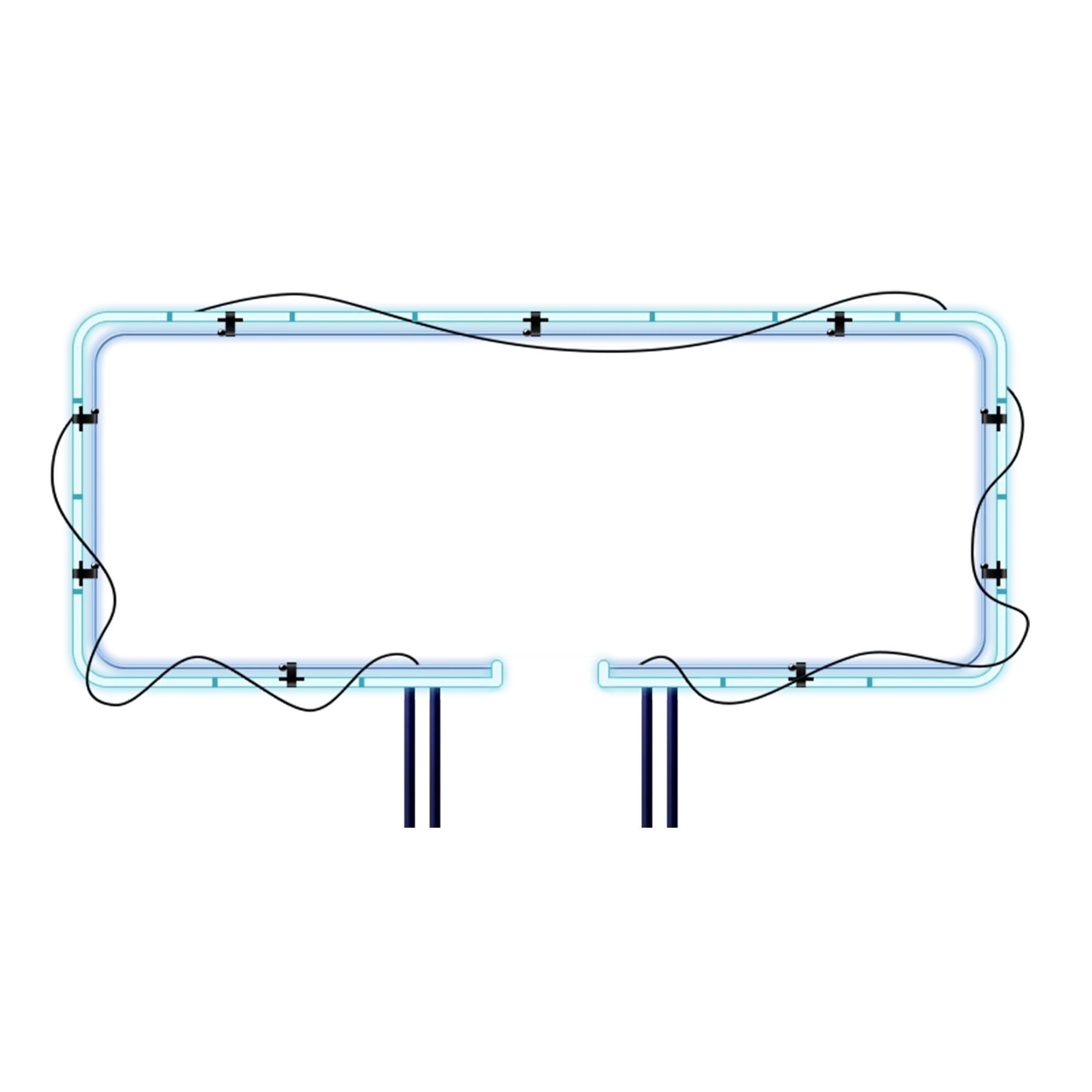 Neon Sign with Electric Wires