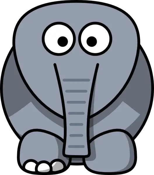 Cute Cartoon Elephant Illustration