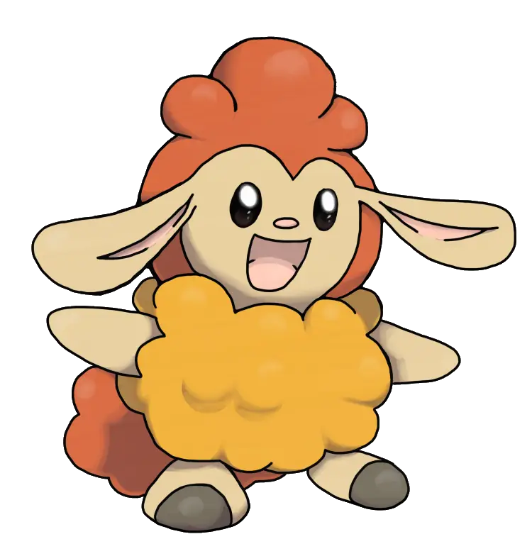 Cute Cartoon Character with Fluffy Fur