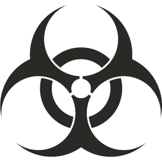 Biohazard Warning Symbol for Safety Awareness