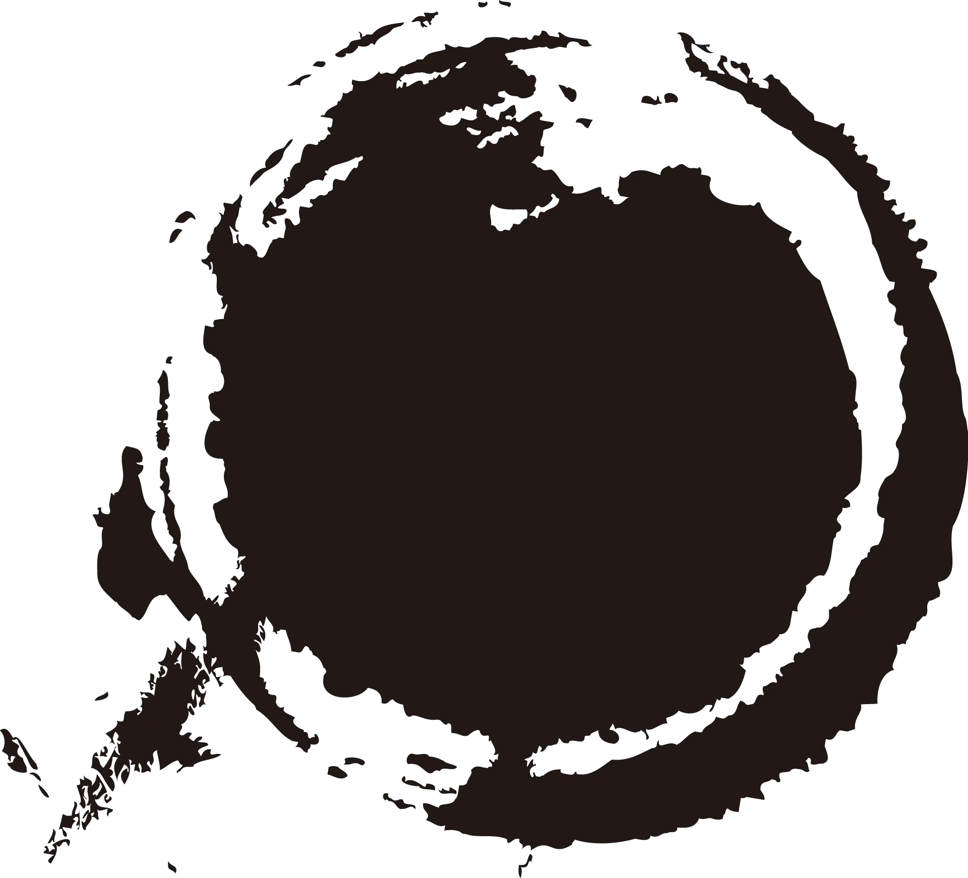 Black Coffee Stain Mark