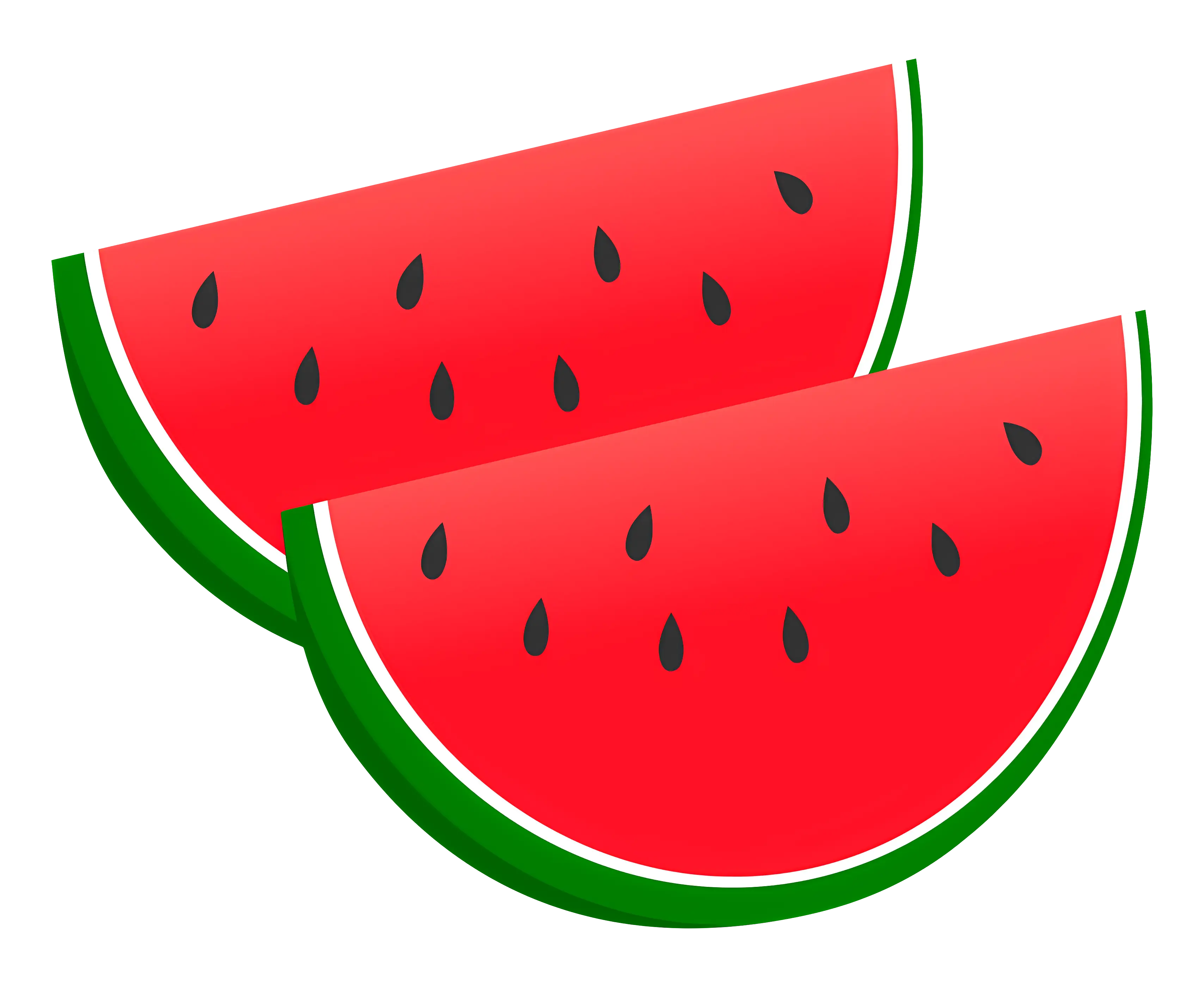 Juicy Watermelon Slices Illustration