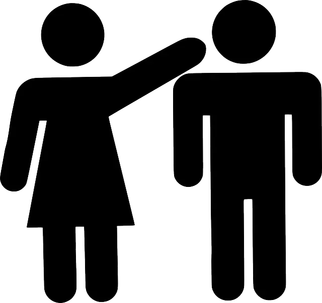 Man and Woman Symbol Icon in Black Silhouette