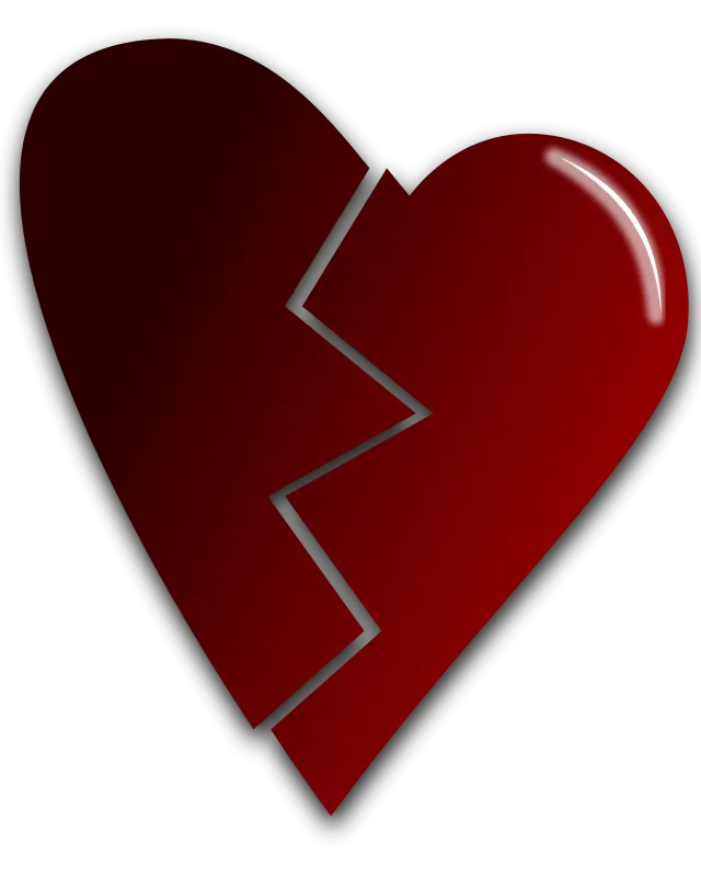 Red Broken Heart Symbol