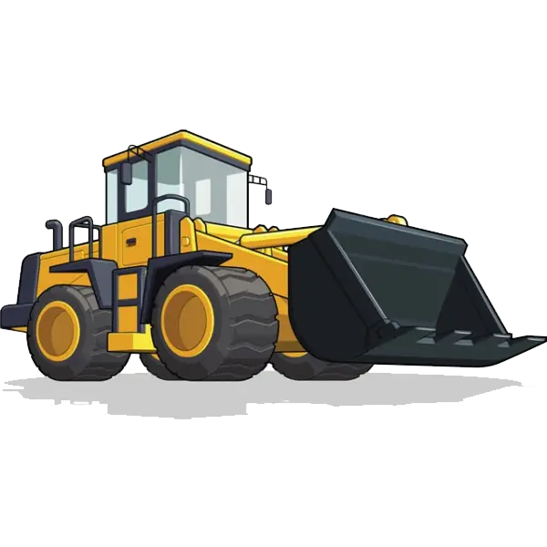 Yellow Construction Loader Machine