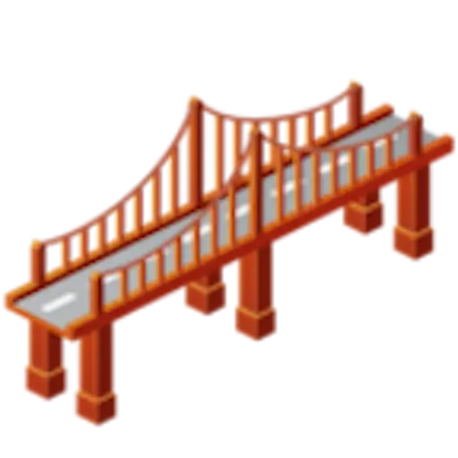 Cartoon Suspension Bridge