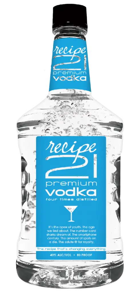 Recipe 21 Premium Vodka Bottle