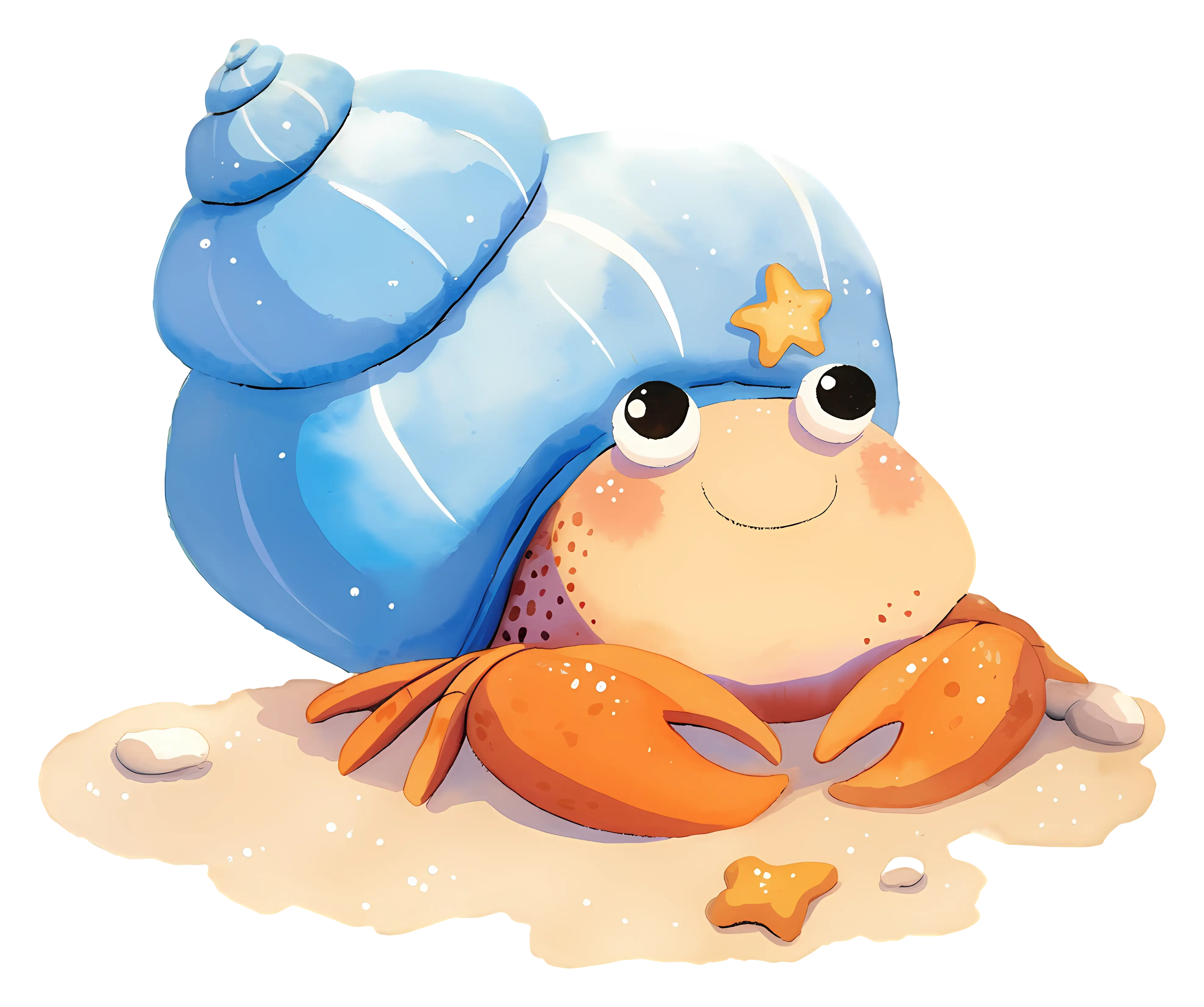 Hermit Crab with Blue Shell