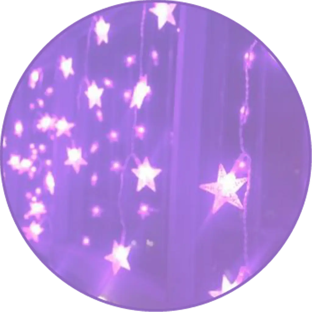 Purple Star String Lights
