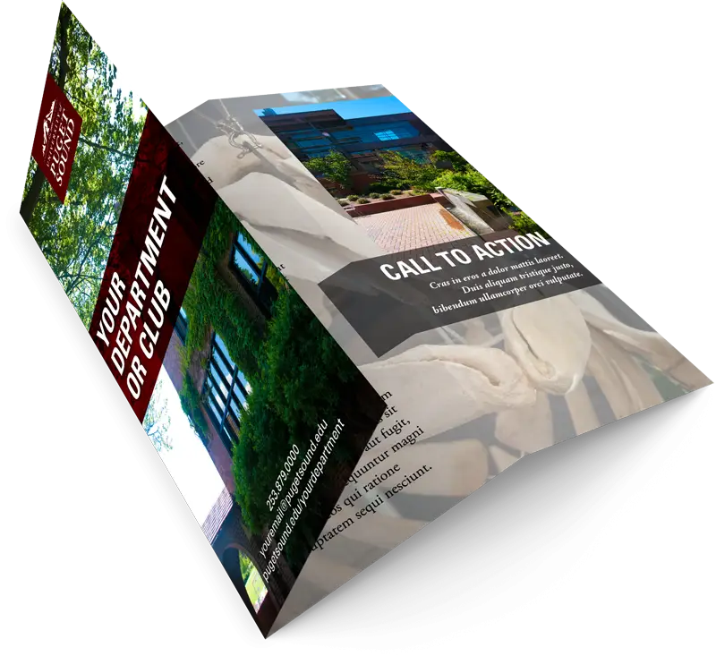Colorful Brochure with Call to Action