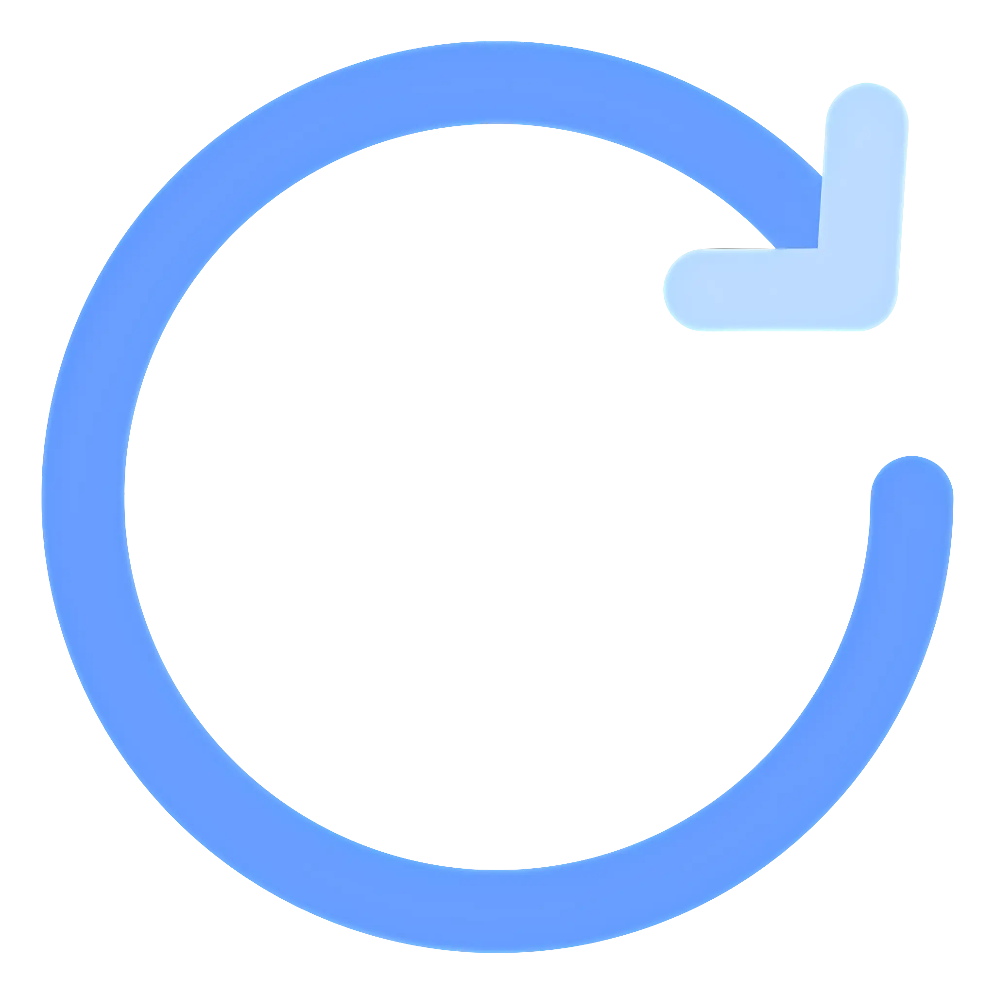 Blue Circle with Arrow