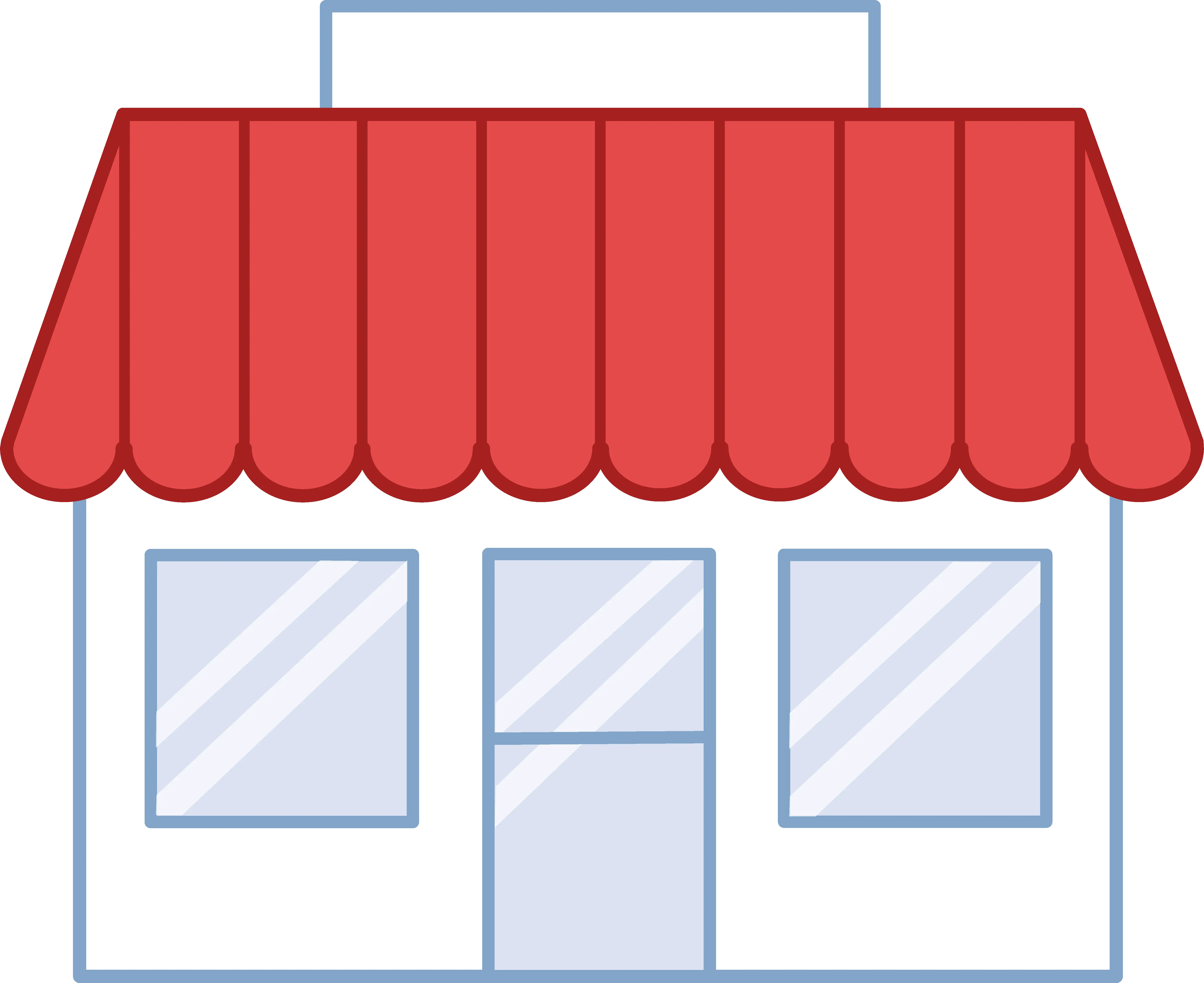Simple House with Red Roof