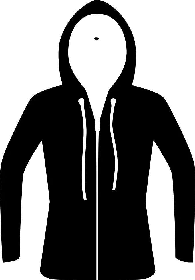 Classic Black Hoodie Illustration
