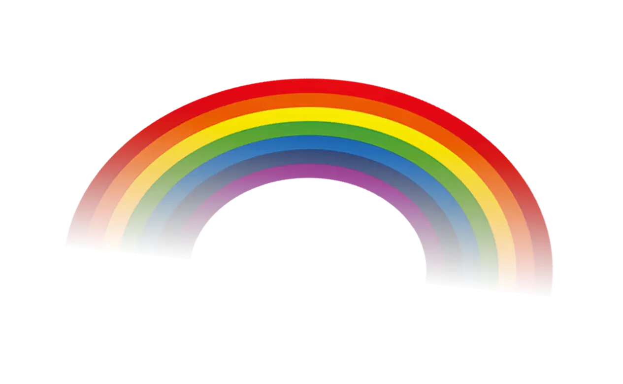 Colorful Gradient Rainbow Arc