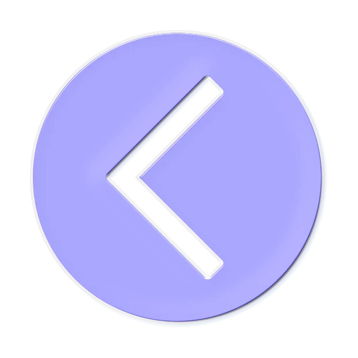 Purple Left Arrow Symbol