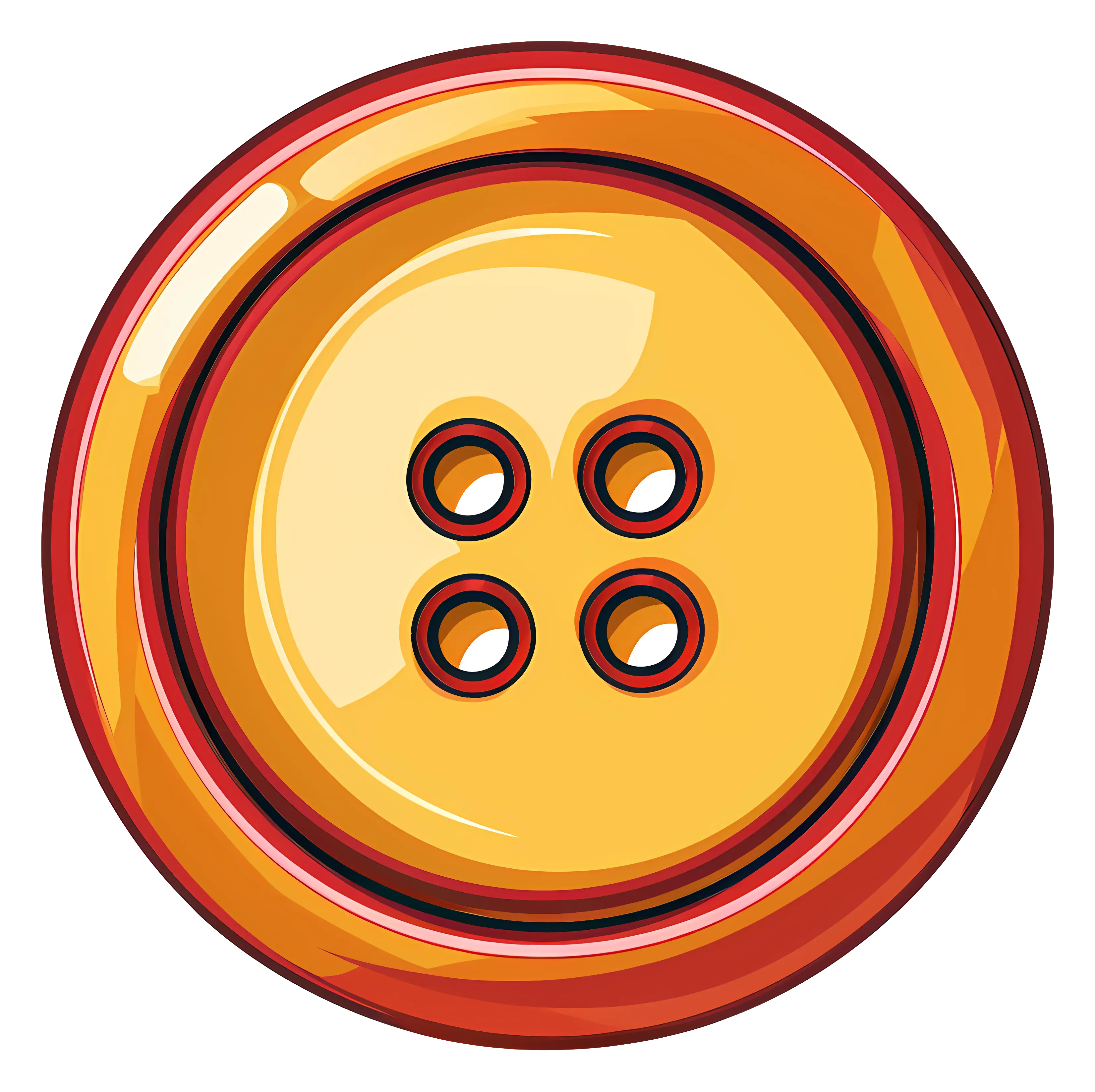 Yellow Button Illustration