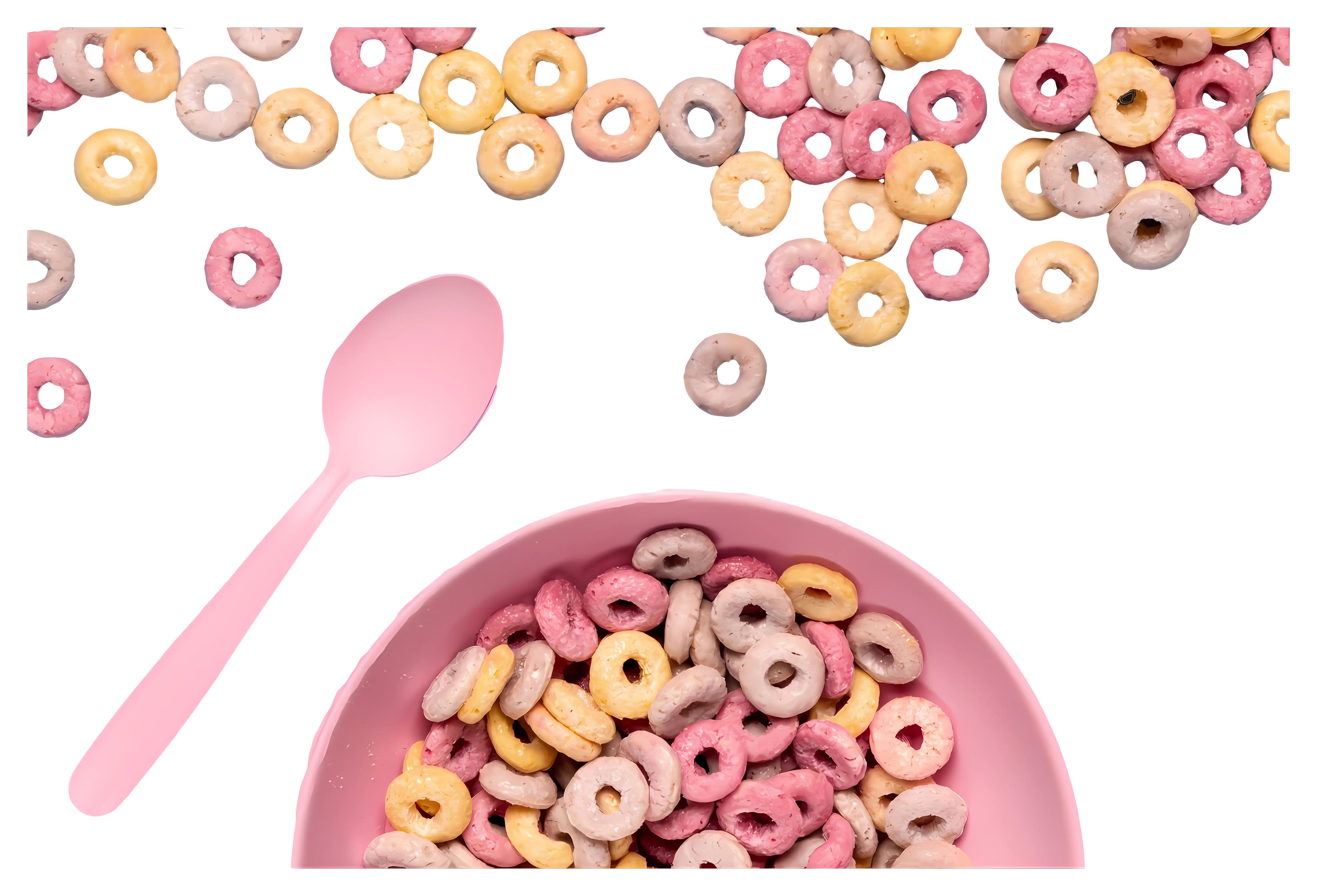 Colorful Cereal Bowl with Spoon