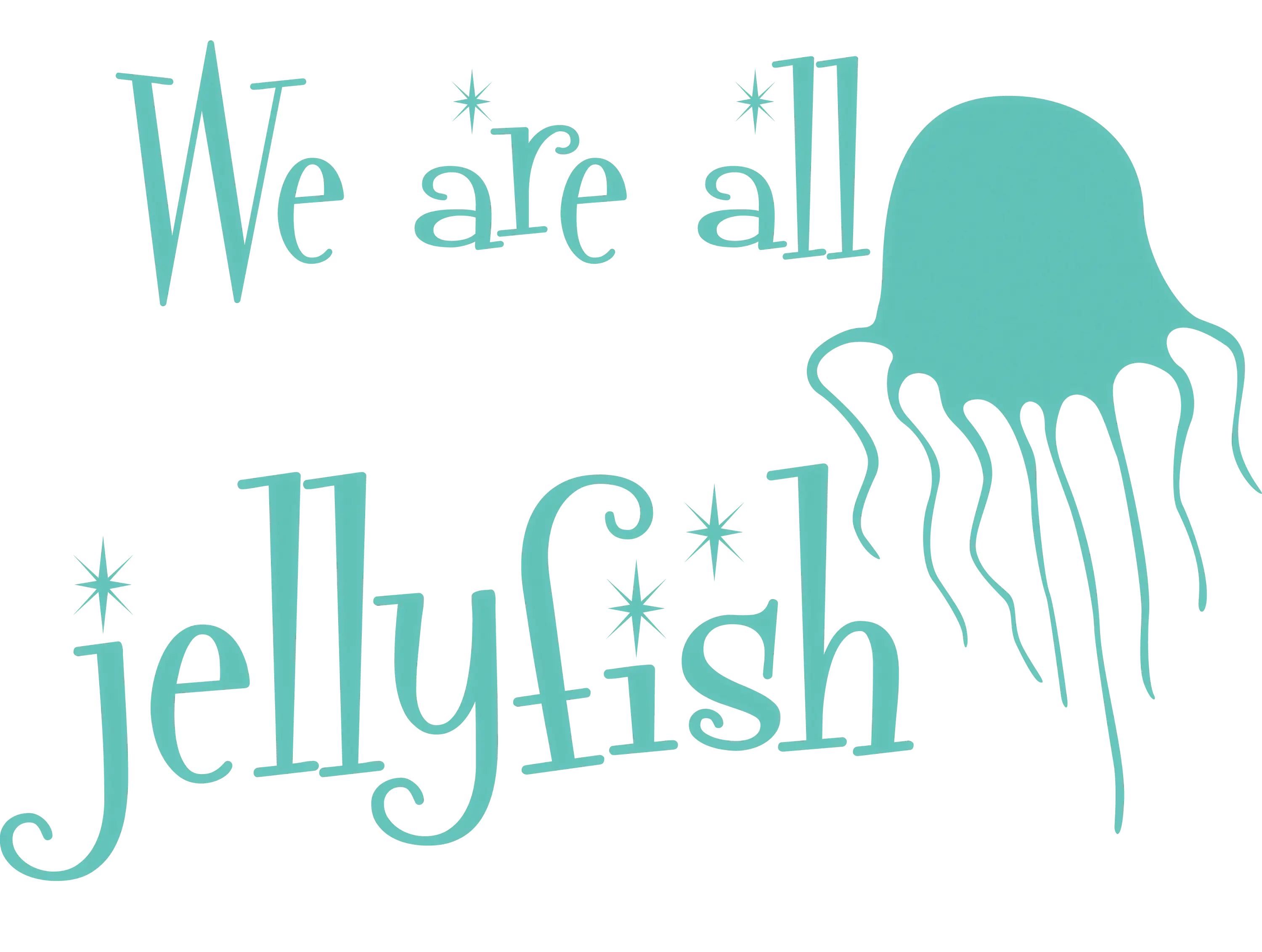 Jellyfish Quote Design for Ocean Enthusiasts