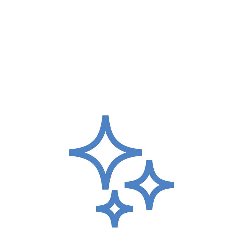 Minimalistic Blue Sparkles Icon