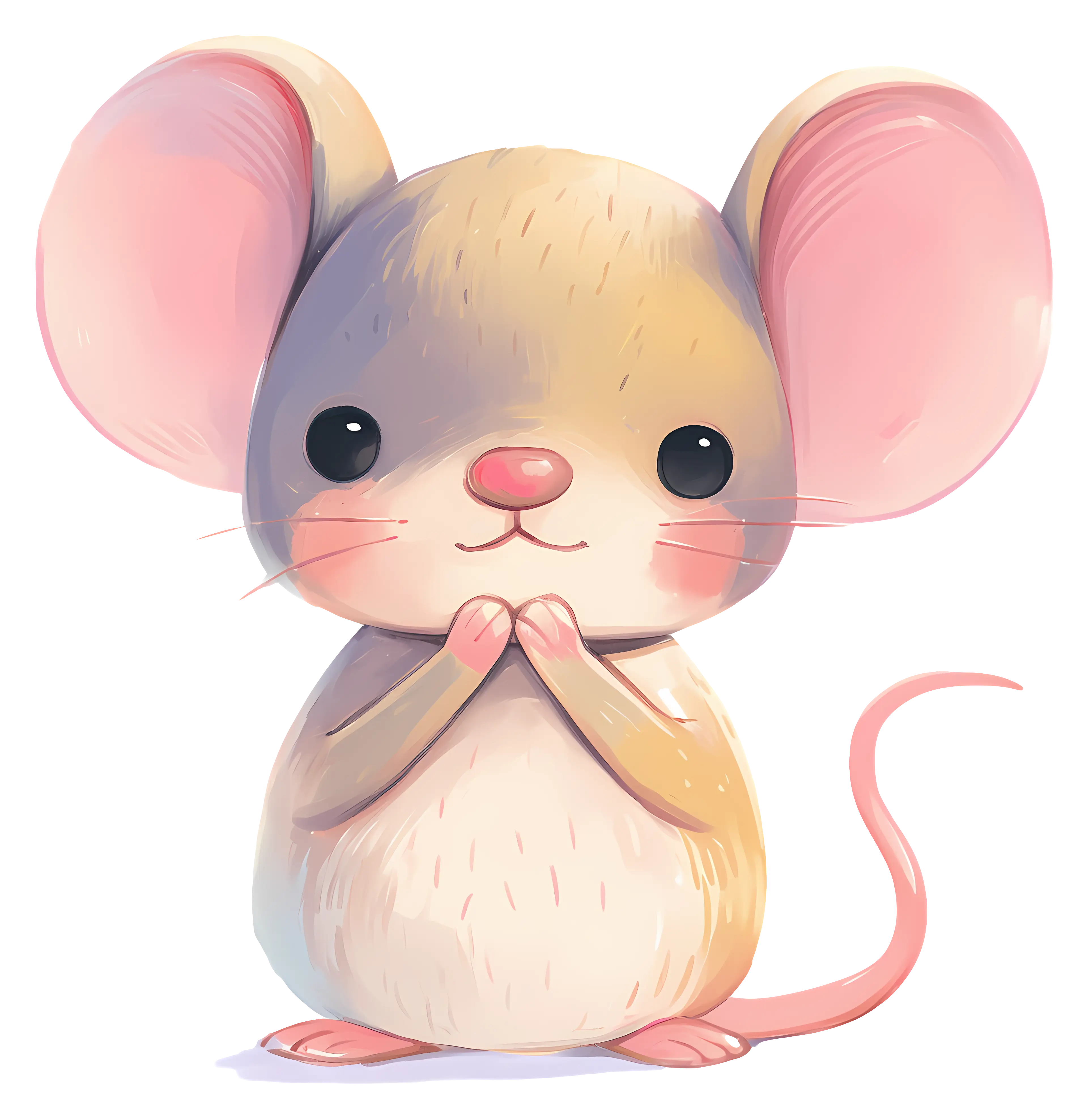 Cute Mouse with Big Ears