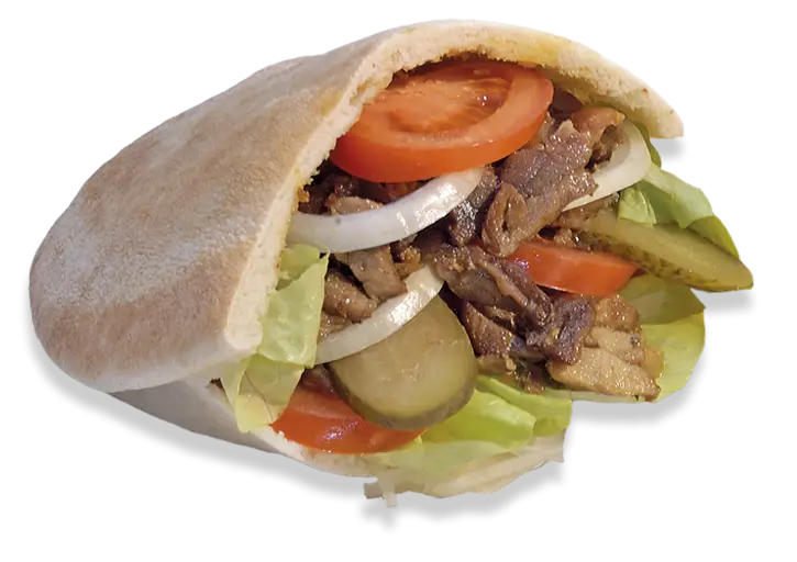 Healthy Pita Sandwich with Vegetables
