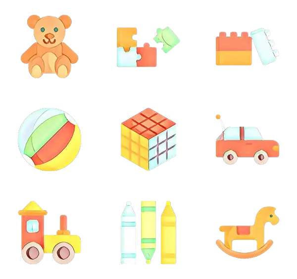 Collection of Colorful Toys
