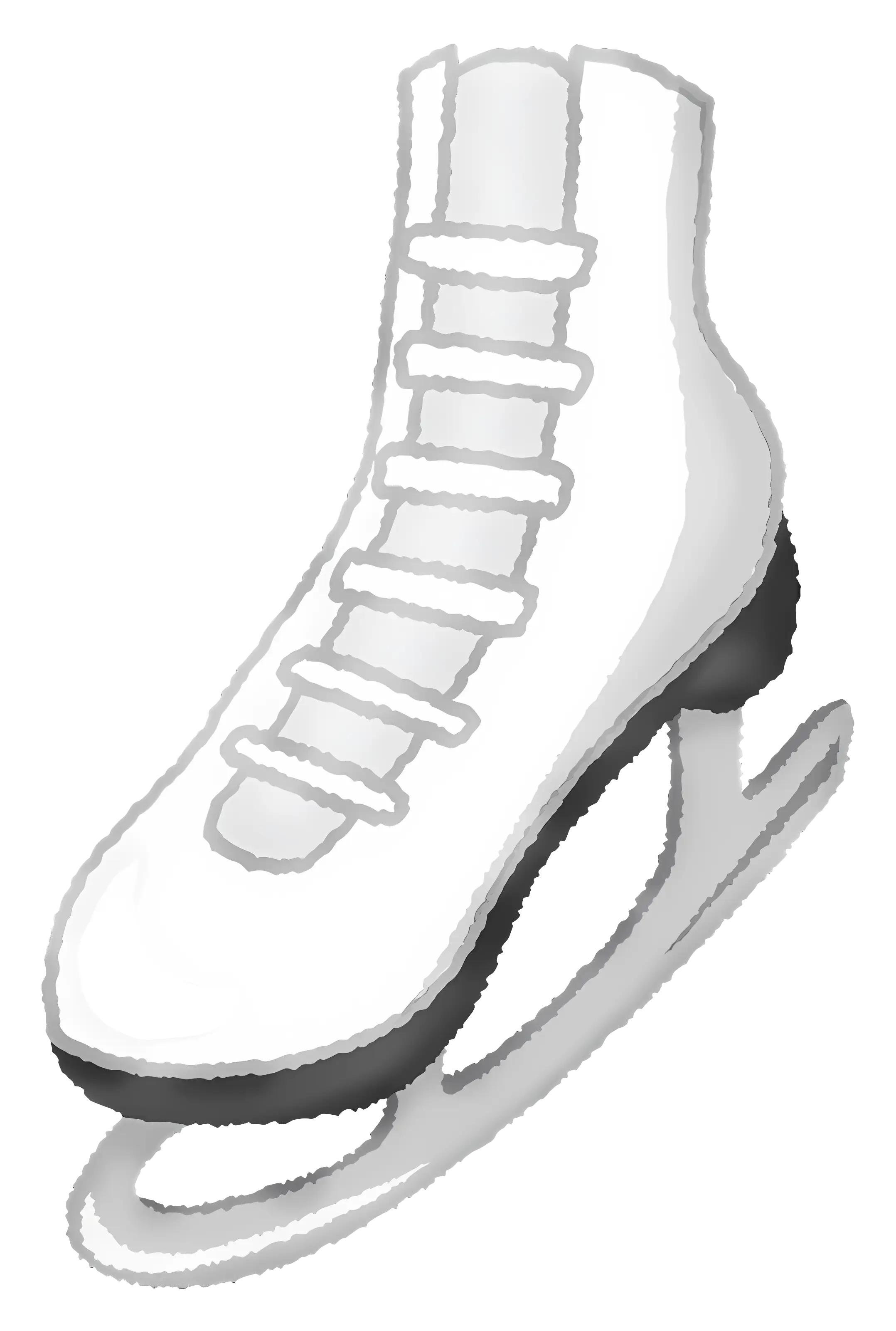 White Ice Skate for Winter Sports