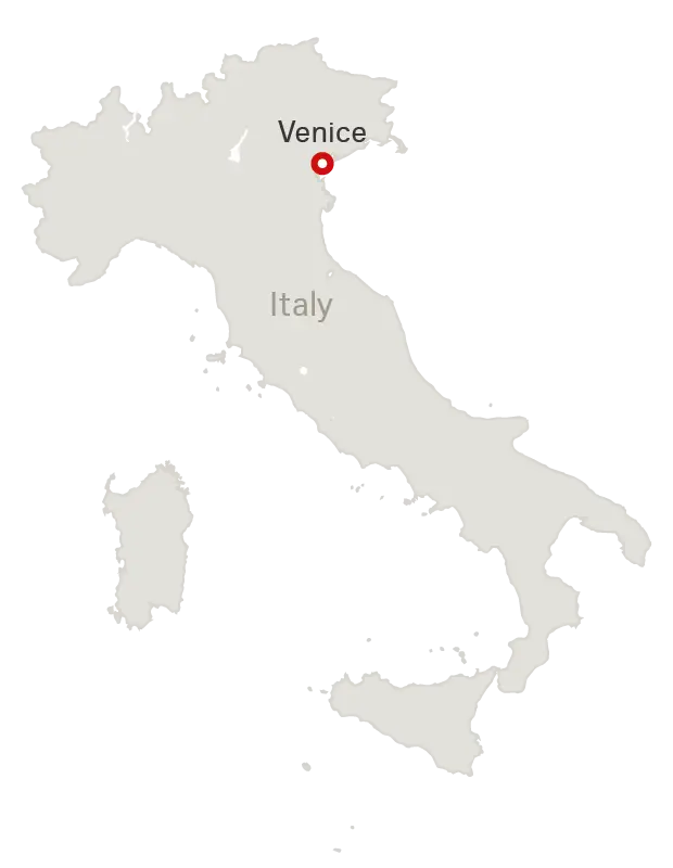 Map of Venice, Italy