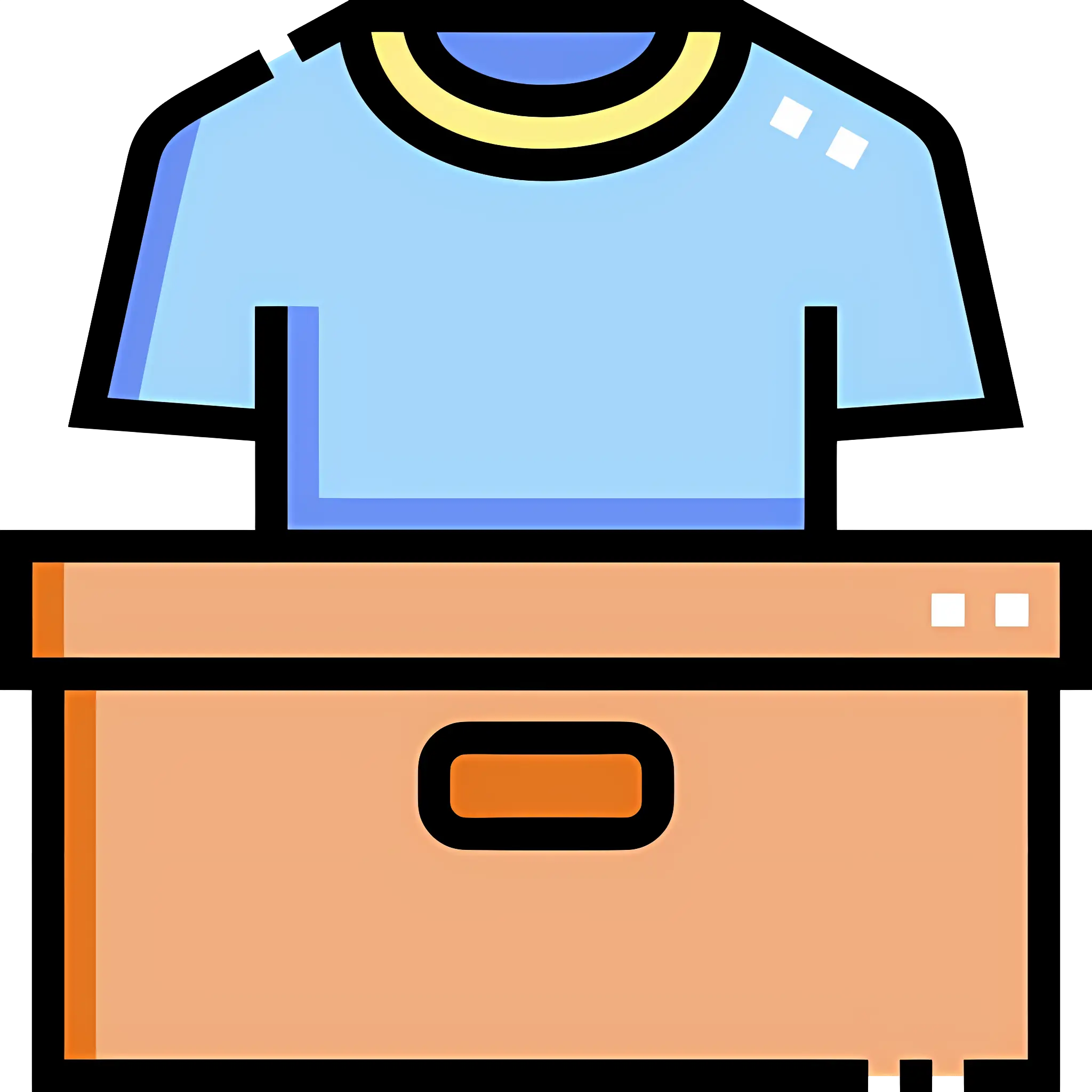 Folded Shirt Illustration