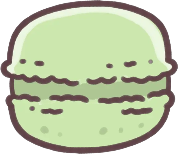 Green Macaron Illustration