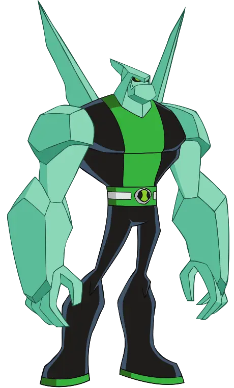 Green Humanoid Alien Cartoon Character