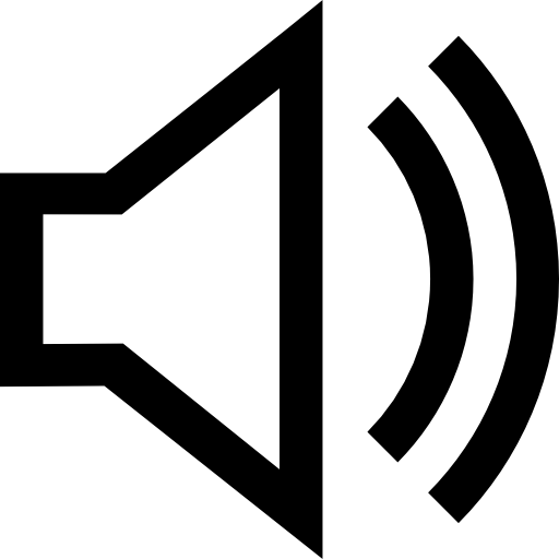 Speaker Icon Indicating Volume or Sound